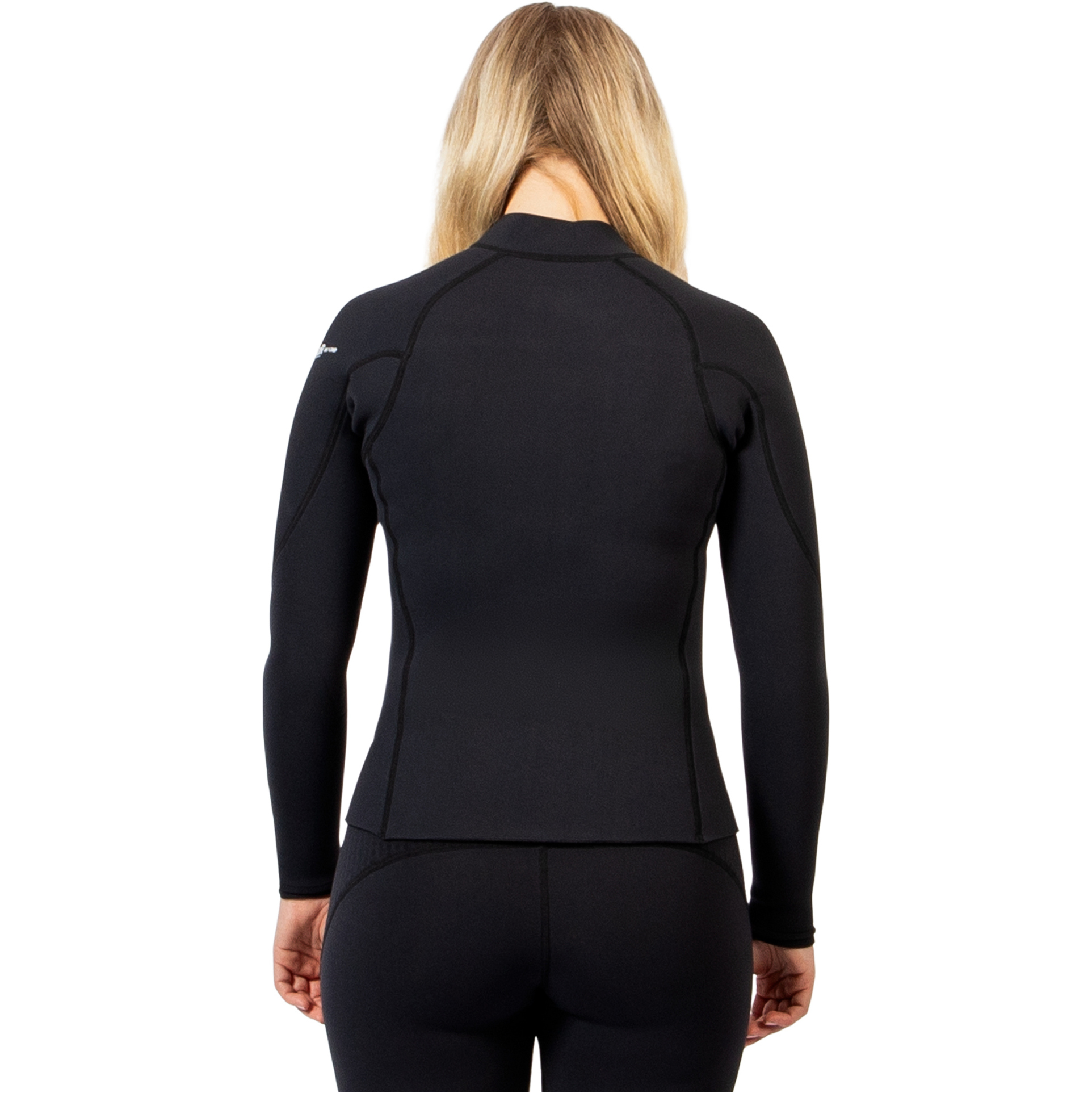 2025 Gul Womens Response Natur 3mm Front Zip Jacket RE6305-BKBK - Black